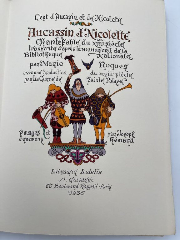 Aucassin et Nicolette, Chantefable du XIIIeme siècle