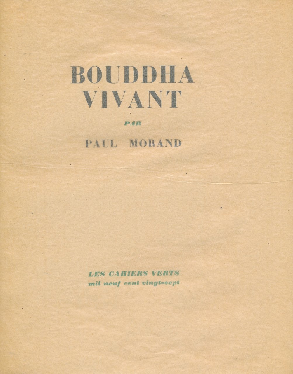 Bouddha vivant