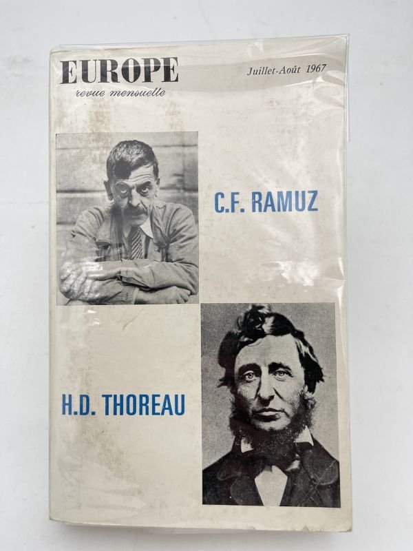 C.F. Ramuz. H.D Thoreau