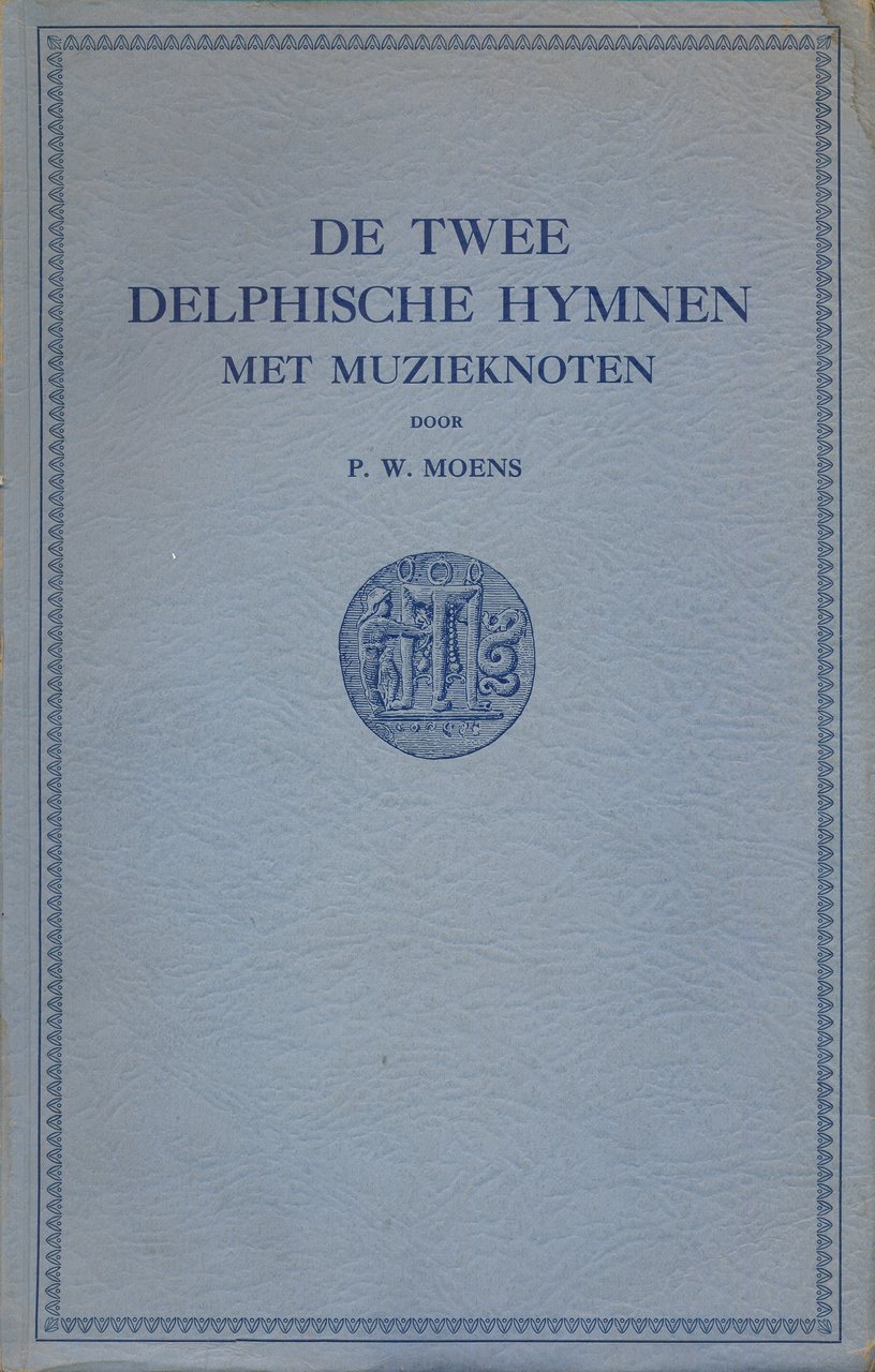 De twee Delphische Hymnen met Muziekonoten