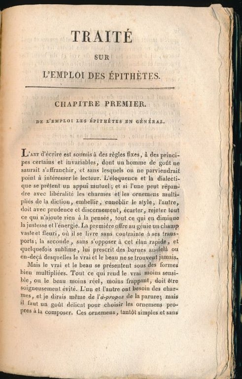 Dictionnaire des épithètes françaises ; nouvelle édition . Revue et …