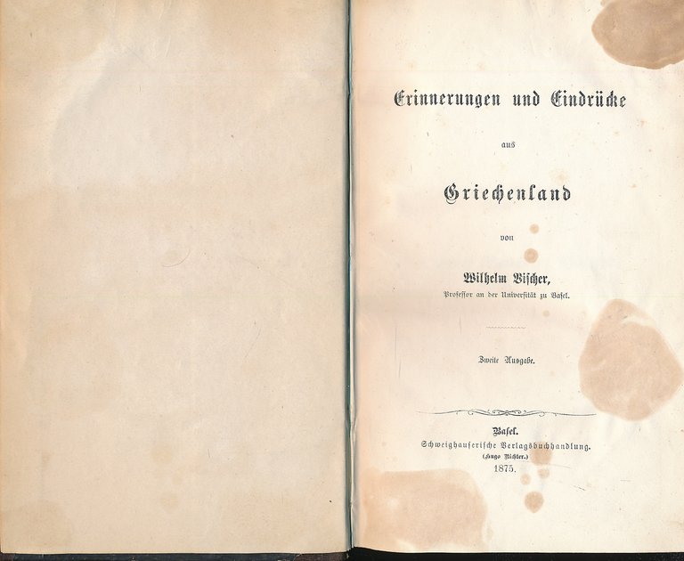 Erinnerungen und eindrucke aus Griechenland