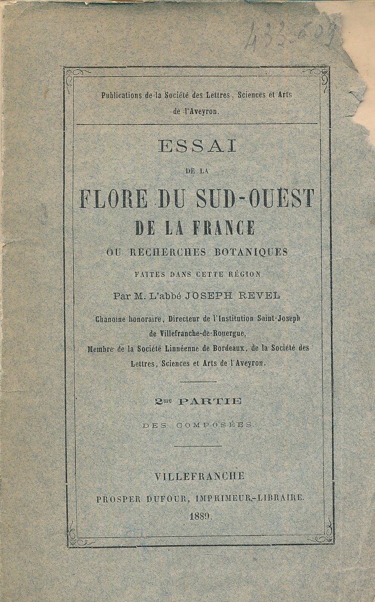 Essai sur la flore du sud-ouest de la France ou …