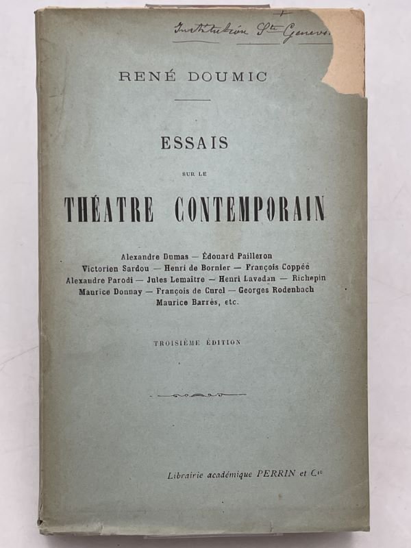 Essais sur le théâtre contemporain