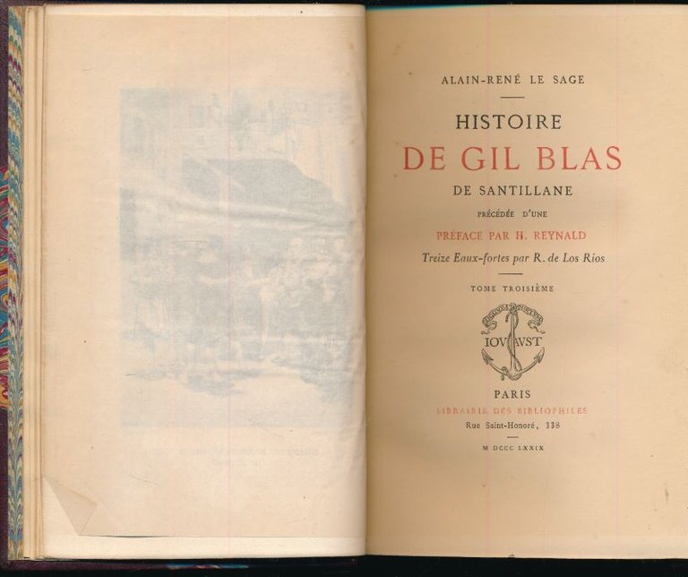 Histoire de Gil Blas de Santillane. Reliure signée Garidel