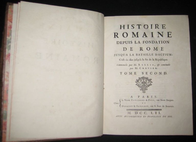 Histoire Romaine depuis la fondation de Rome jusqu'à la bataille …