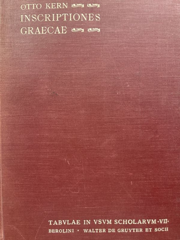 Inscriptiones graecae