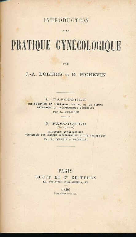 Introduction à la pratique gynécologique