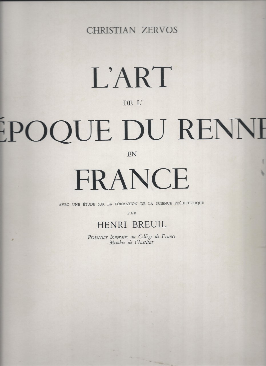 L'art de l'époque du renne en France