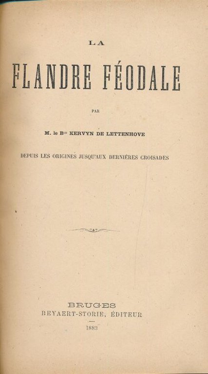 La Flandre féodale