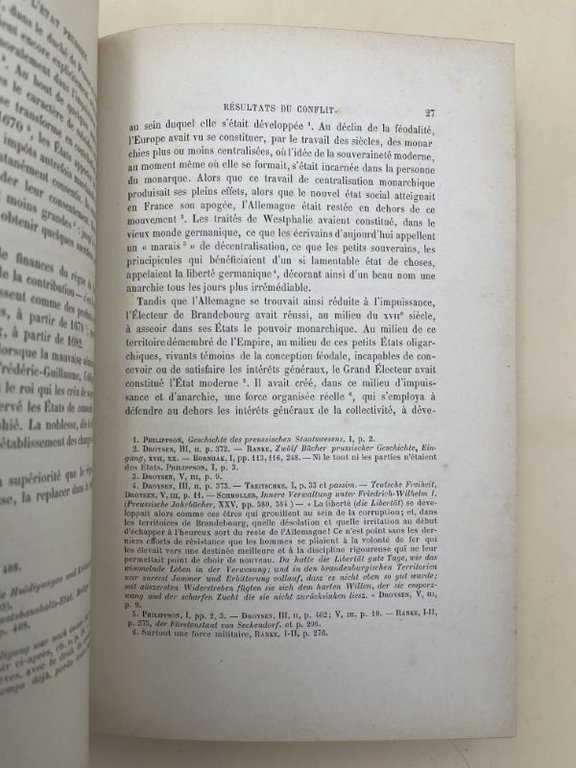 La formation de la Prusse contemporaine. Les origines. Le ministère …