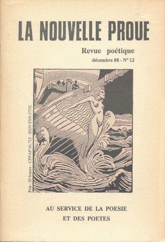La nouvelle proue revue poétique. N° 12 Décembre 88