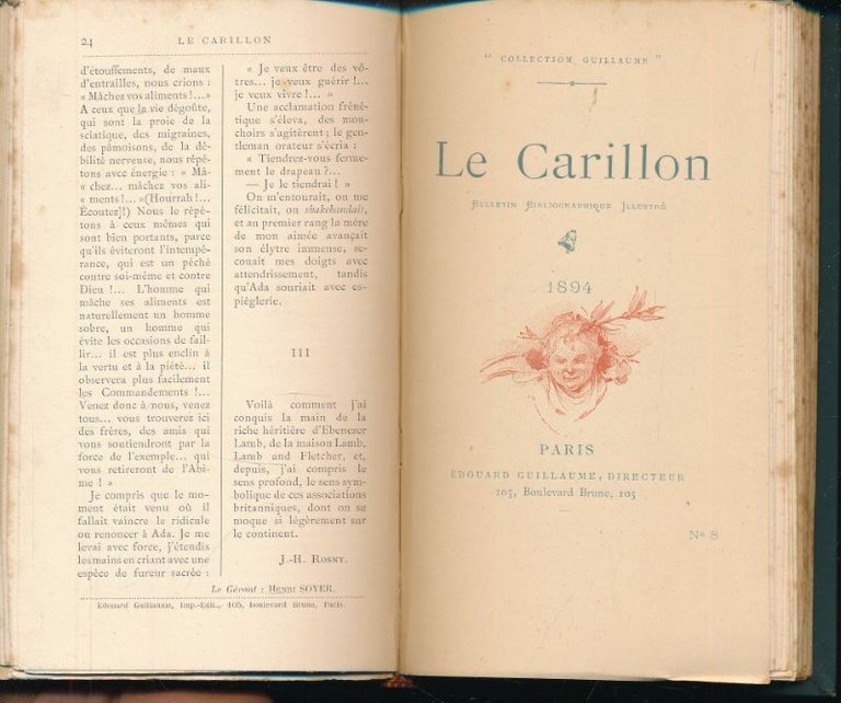 Le Carillon du boulevard brune. Bulletin bibliographique illustrée. N°1 à …