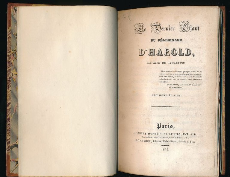 Le dernier chant du pélerinage d'Harold