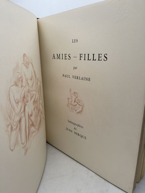 Les amies - filles. Lithographies de Jean Berque