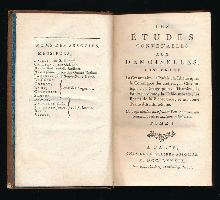 Les études convenables aux demoiselles contenant la Grammaire, la Poésie, …