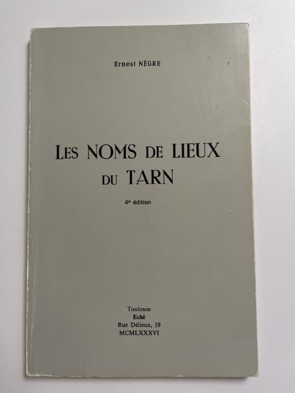 Les noms de lieux du Tarn