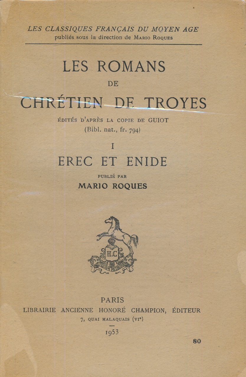 Les romans de Chrétien de Troyes. Eric et Enide | Immagine principale
