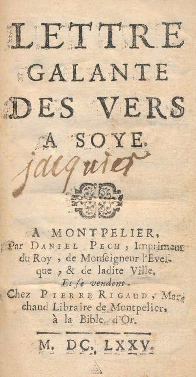 Lettre galante des vers a soye | Immagine Gallery 3