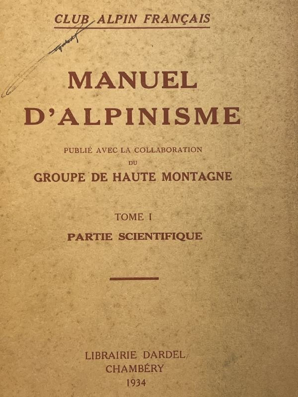 Manuel d'alpinisme