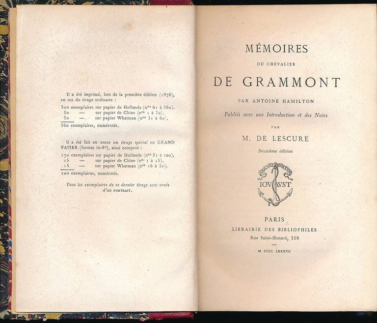 Mémoires du Chevalier de Grammont