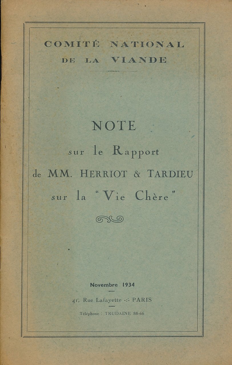 Note sur le rapport de MM. Herriot et Tardieu sur …