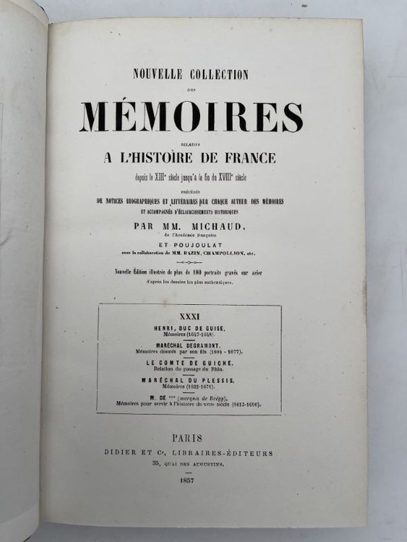 Nouvelle collection des mémoires relatifs à l'Histoire de France depuis …