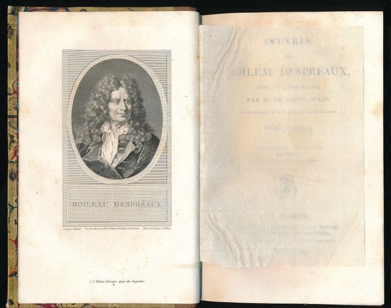 Oeuvres de Boileau Despreaux, avec un commentaire de M. de …