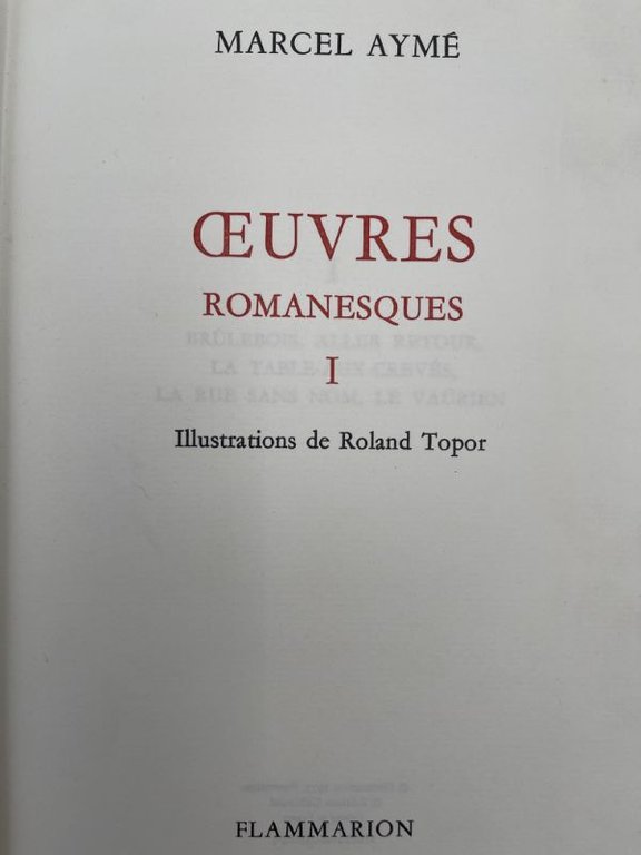 Oeuvres romanesques