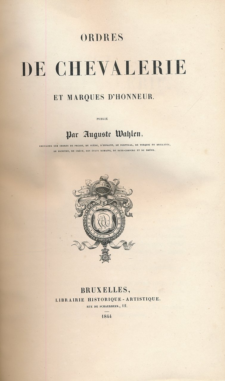 Ordres de chevalerie et marques d'honneur