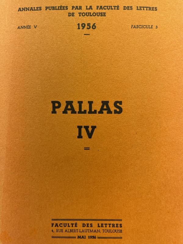 PALLAS . IV. Fascicule 3.