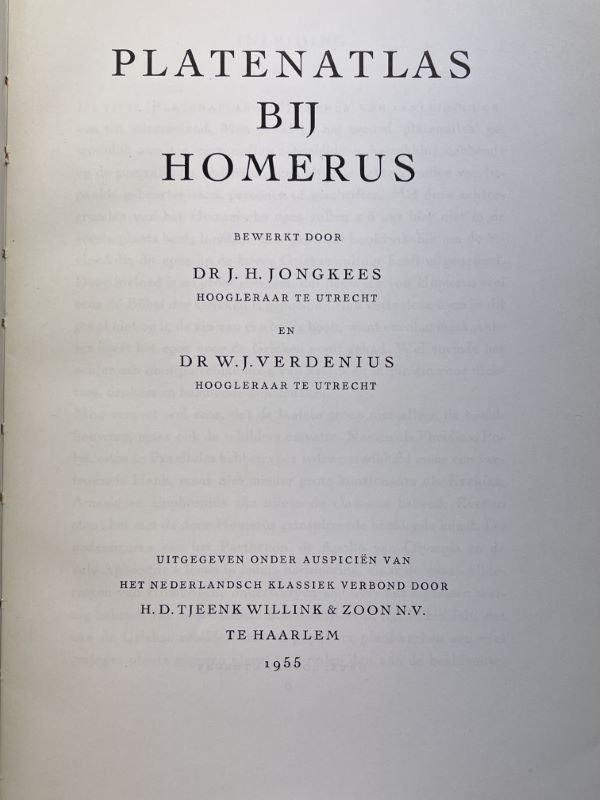 Platenatlas bij Homerus