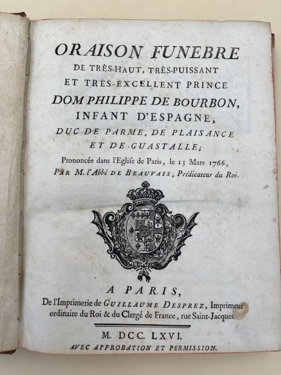 Recueil de 9 Oraisons funèbres