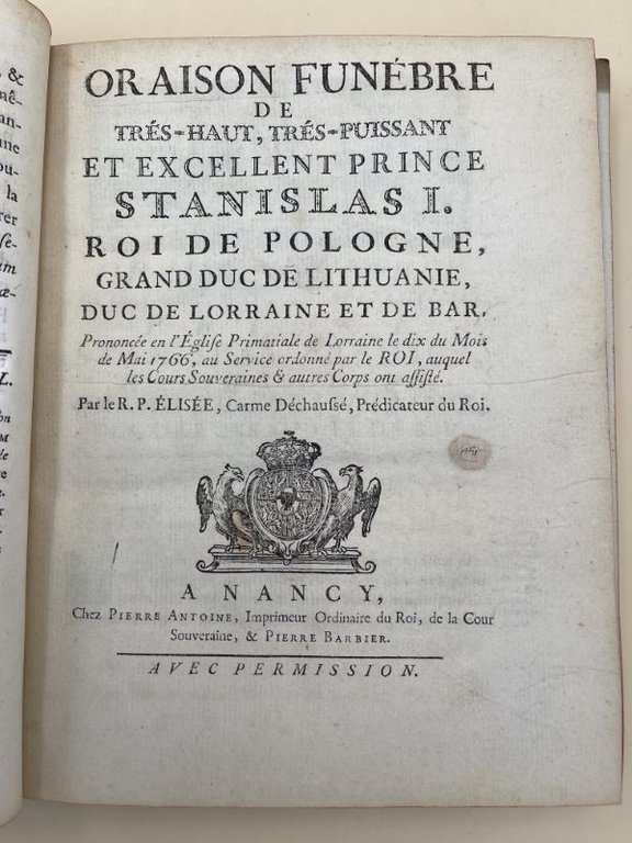 Recueil de 9 Oraisons funèbres