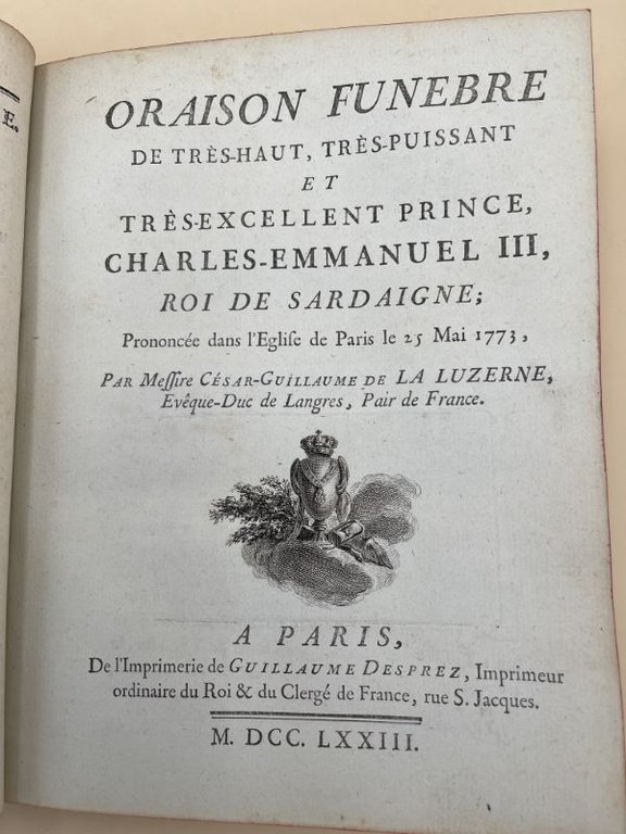 Recueil de 9 Oraisons funèbres