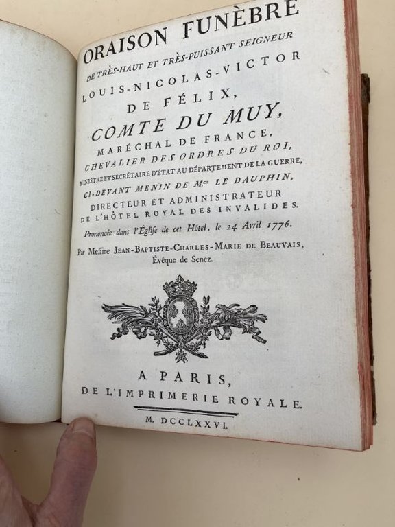 Recueil de 9 Oraisons funèbres