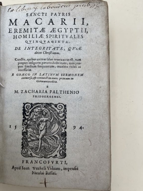 Sancti patris Macarii eremitae Aegyptii, Homiliae sprituales quinquaginta
