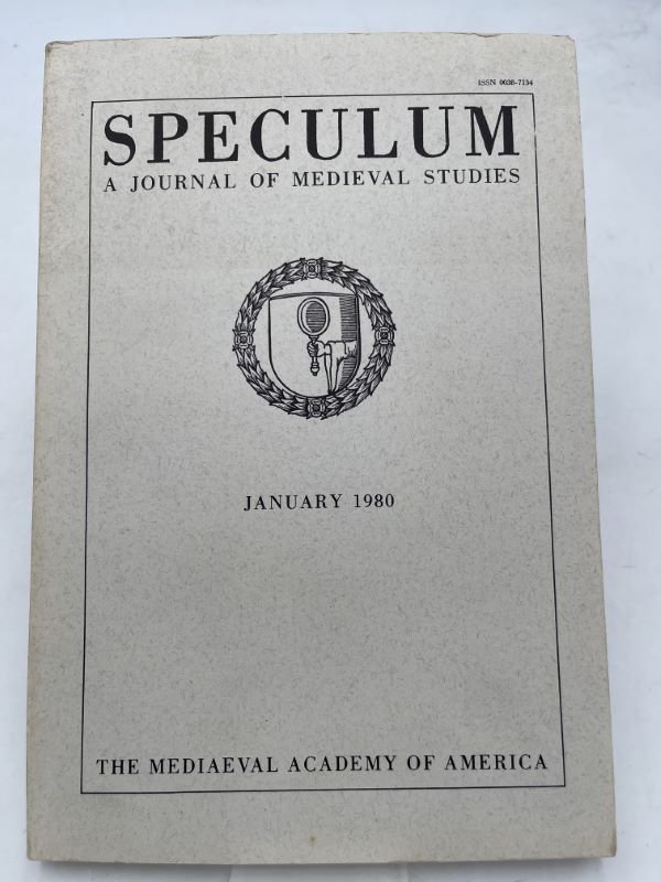 Speculum. A journa lof medieval studies. January 1980