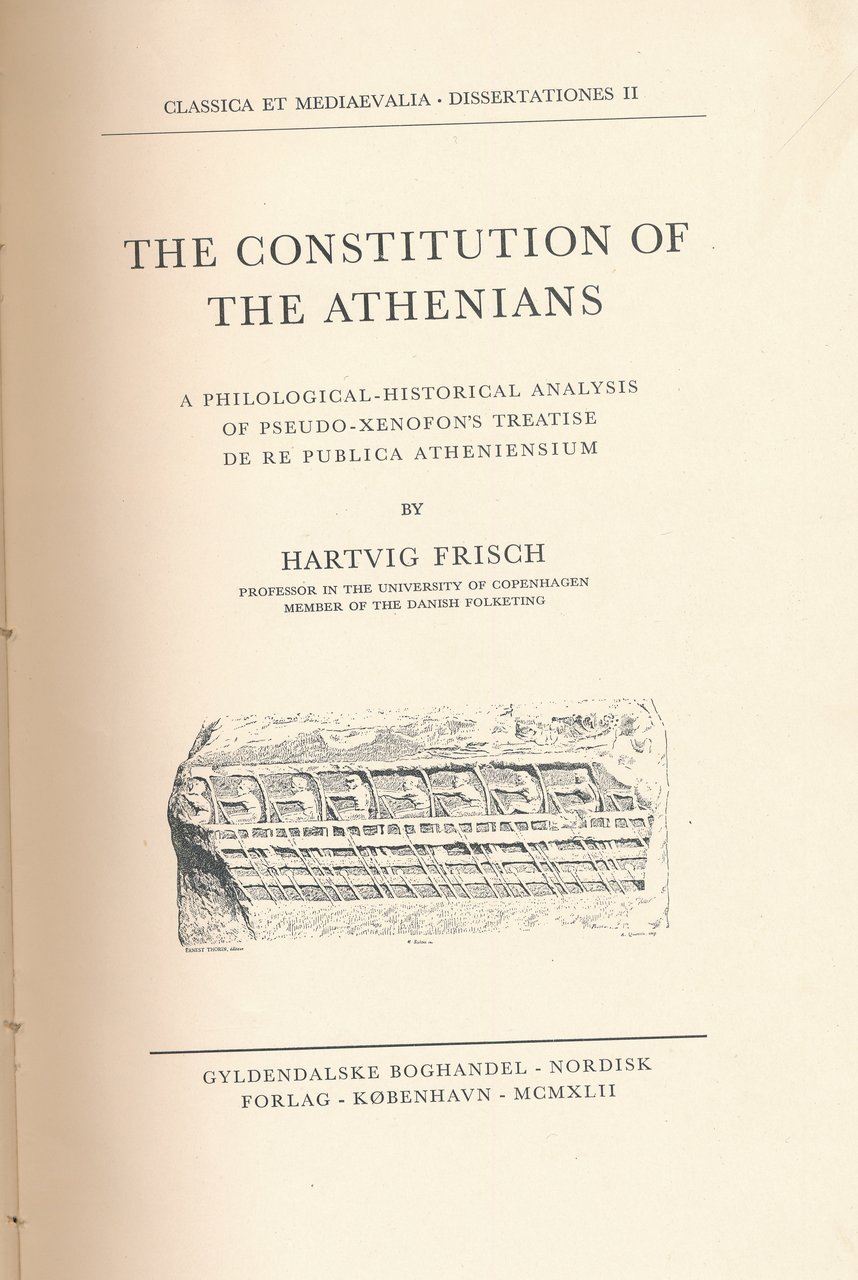 The constitution of the Athenians
