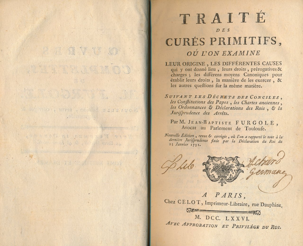 Traite des Curés Primitifs ou l'on examine leur origine, les … | Immagine principale