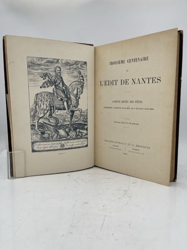 Troisième centenaire de l'Edit de Nantes, compte rendu des fêtes … | Immagine principale