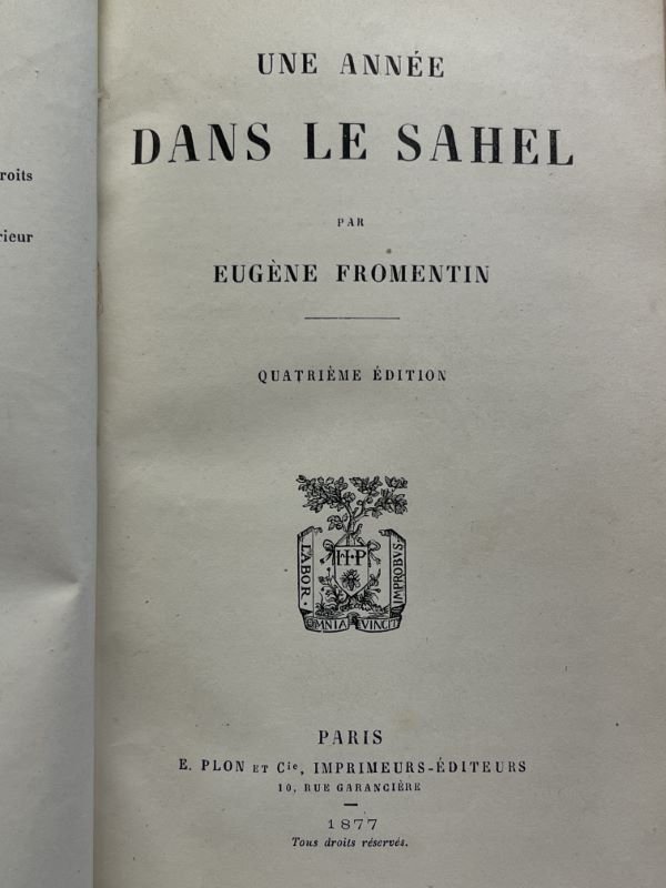 Une année dans le Sahel