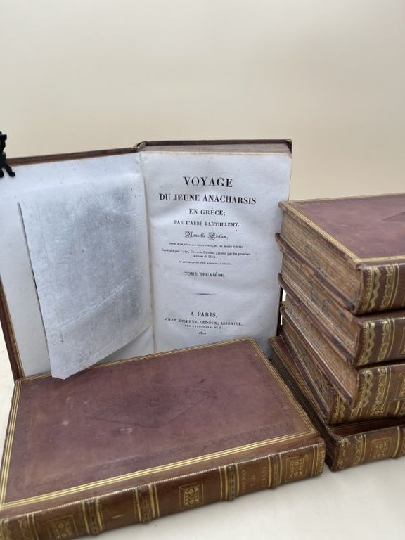 Voyage du jeune Anacharsis en Grèce. 7 volumes + Atlas