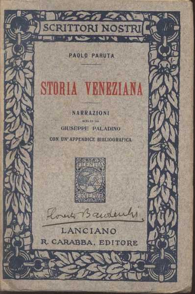 Storia Veneziana narrazioni edite da Giuseppe Paladino