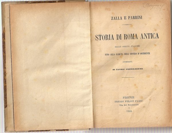 Storia di Roma Antica unito a Storia del Medio Evo …