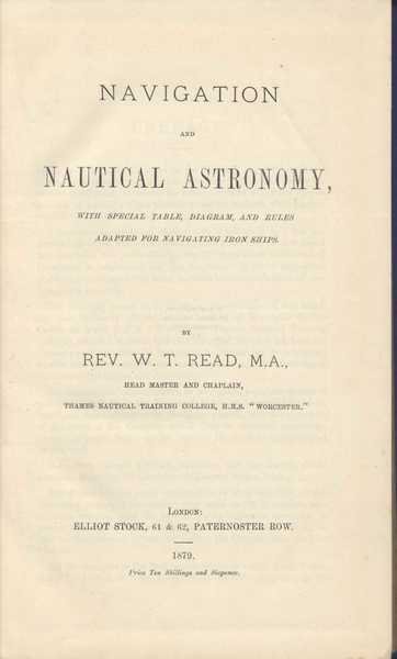 Navigation and Nautical Astronomy