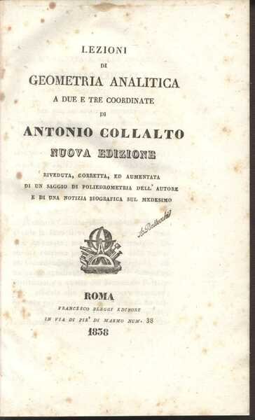 Lezioni di Geometria Analitica