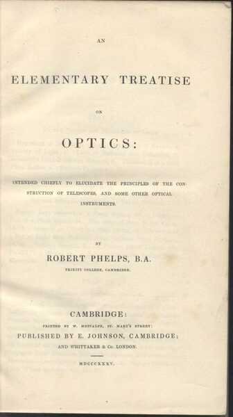 An Elementary Treatise on Optics