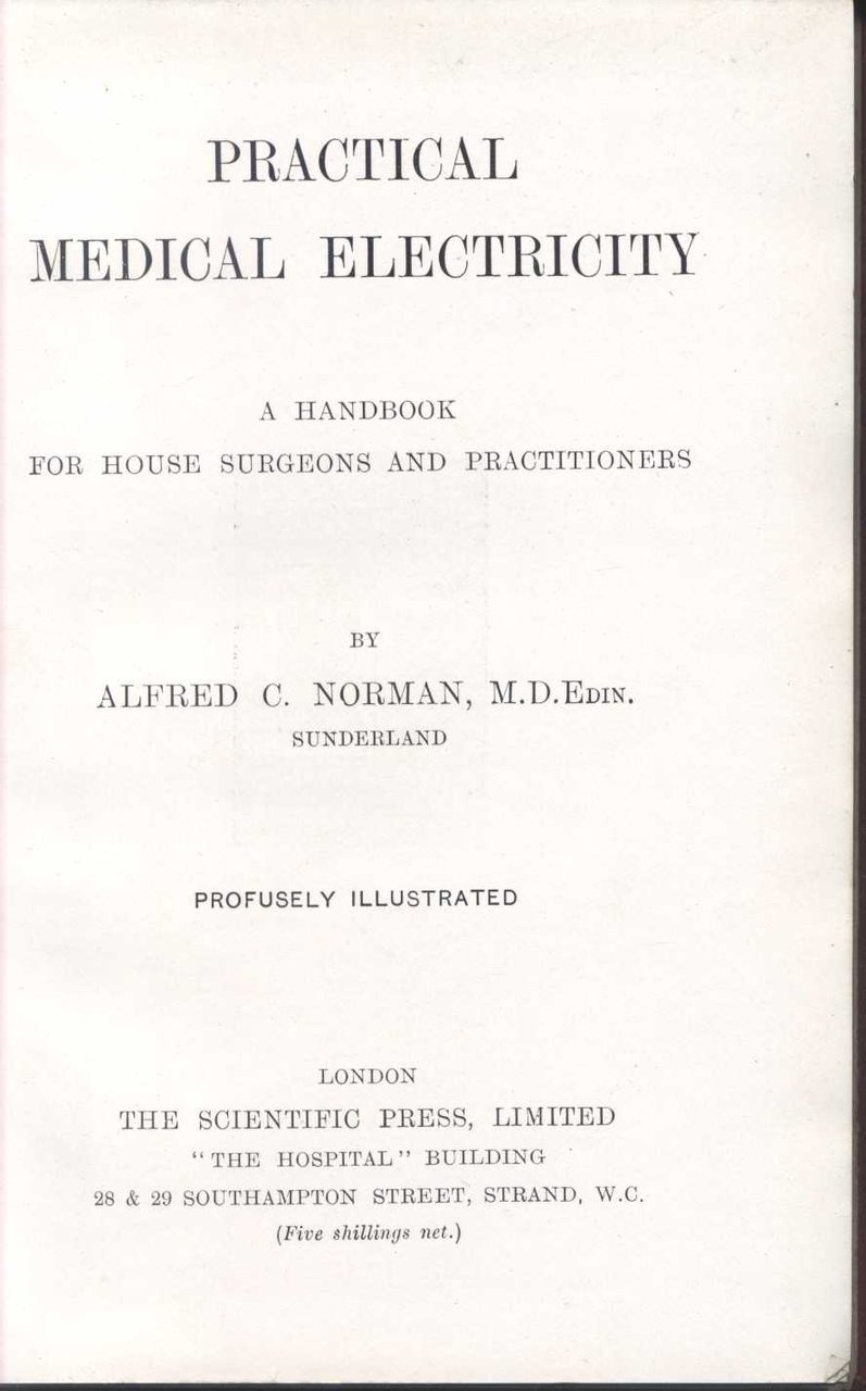 Practical Medical Electricity