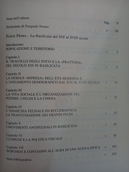 La Basilicata moderna e contemporanea. Napoli, Edizioni del Sole, 1992.